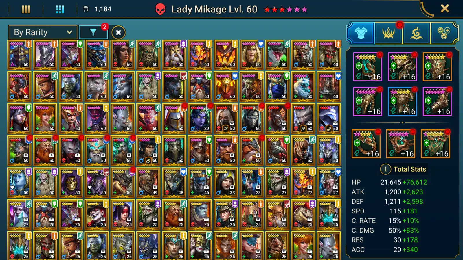 Account screenshot 2