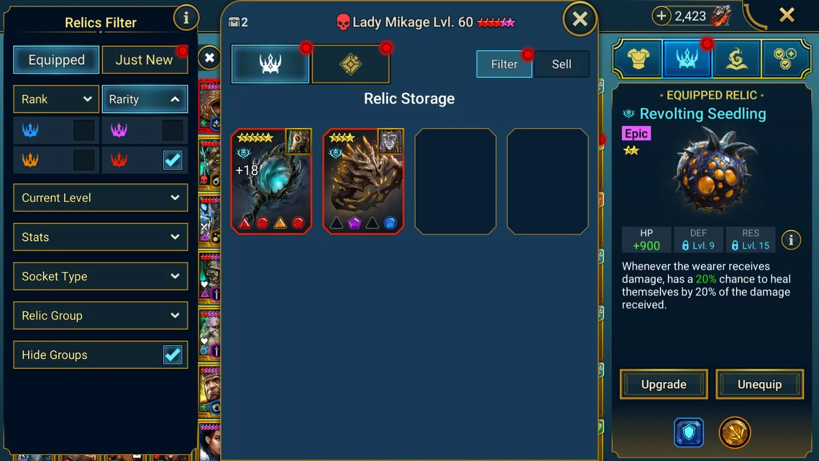 16.6M PP | 7 Mythicals (Siegfrund, Androc, Mezomel) | 6★Marius, Bayek, 3 TMNT (Leo, Donnie) — screenshot 3
