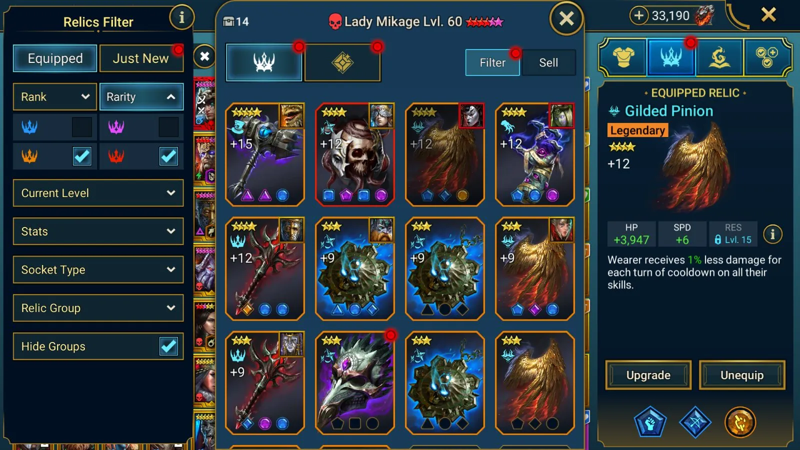 10M Power | 5 Mythicals (Theodosia, Nais) | Titus, Teox, Pontiff, Varkos — screenshot 2