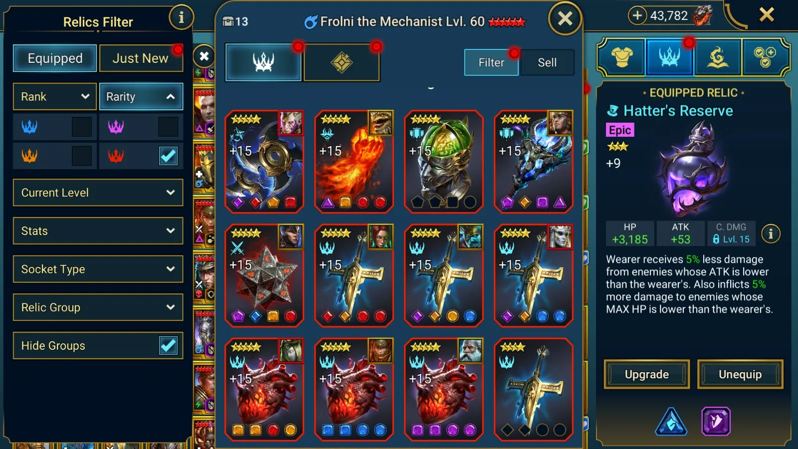 45M Power | 36 Mythicals (Polara, Galathir, Theodosia, Siegfrund) | All Assassins, Hekaton, Wixwell&Titus, Senna — screenshot 6