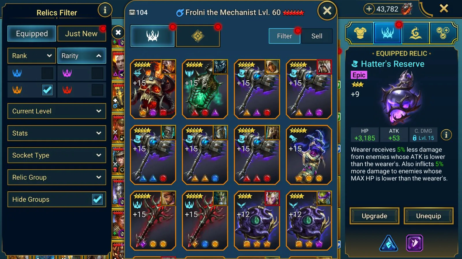 45M Power | 36 Mythicals (Polara, Galathir, Theodosia, Siegfrund) | All Assassins, Hekaton, Wixwell&Titus, Senna — screenshot 7