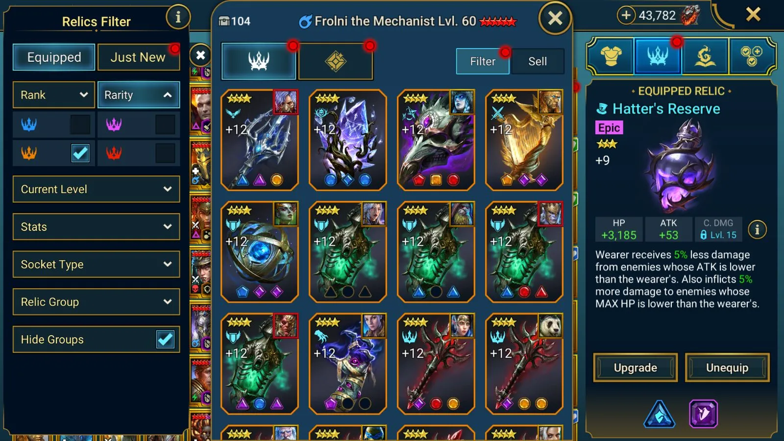 45M Power | 36 Mythicals (Polara, Galathir, Theodosia, Siegfrund) | All Assassins, Hekaton, Wixwell&Titus, Senna — screenshot 8