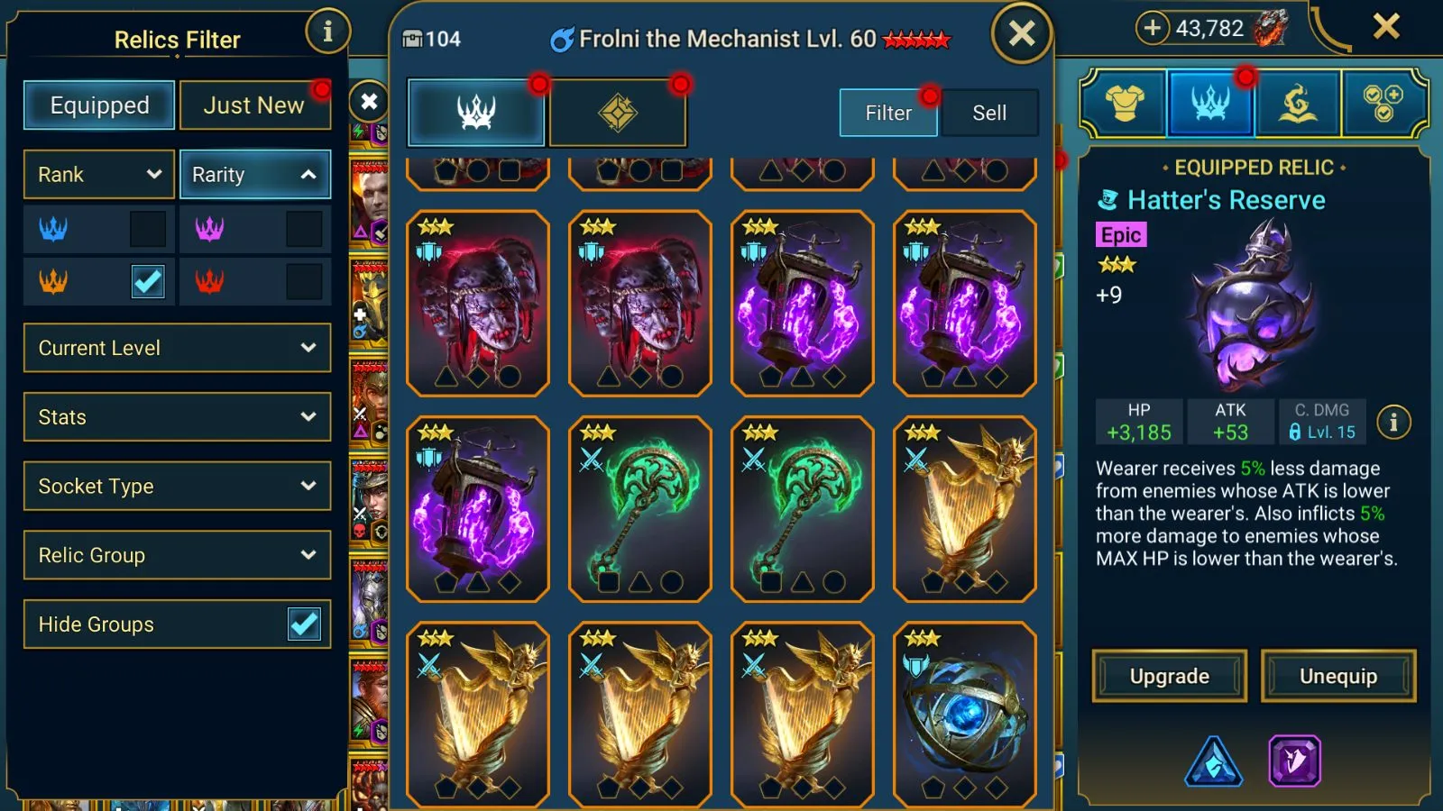 45M Power | 36 Mythicals (Polara, Galathir, Theodosia, Siegfrund) | All Assassins, Hekaton, Wixwell&Titus, Senna — screenshot 9